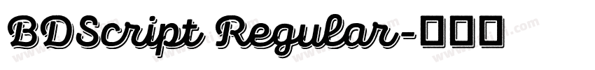 BDScript Regular字体转换